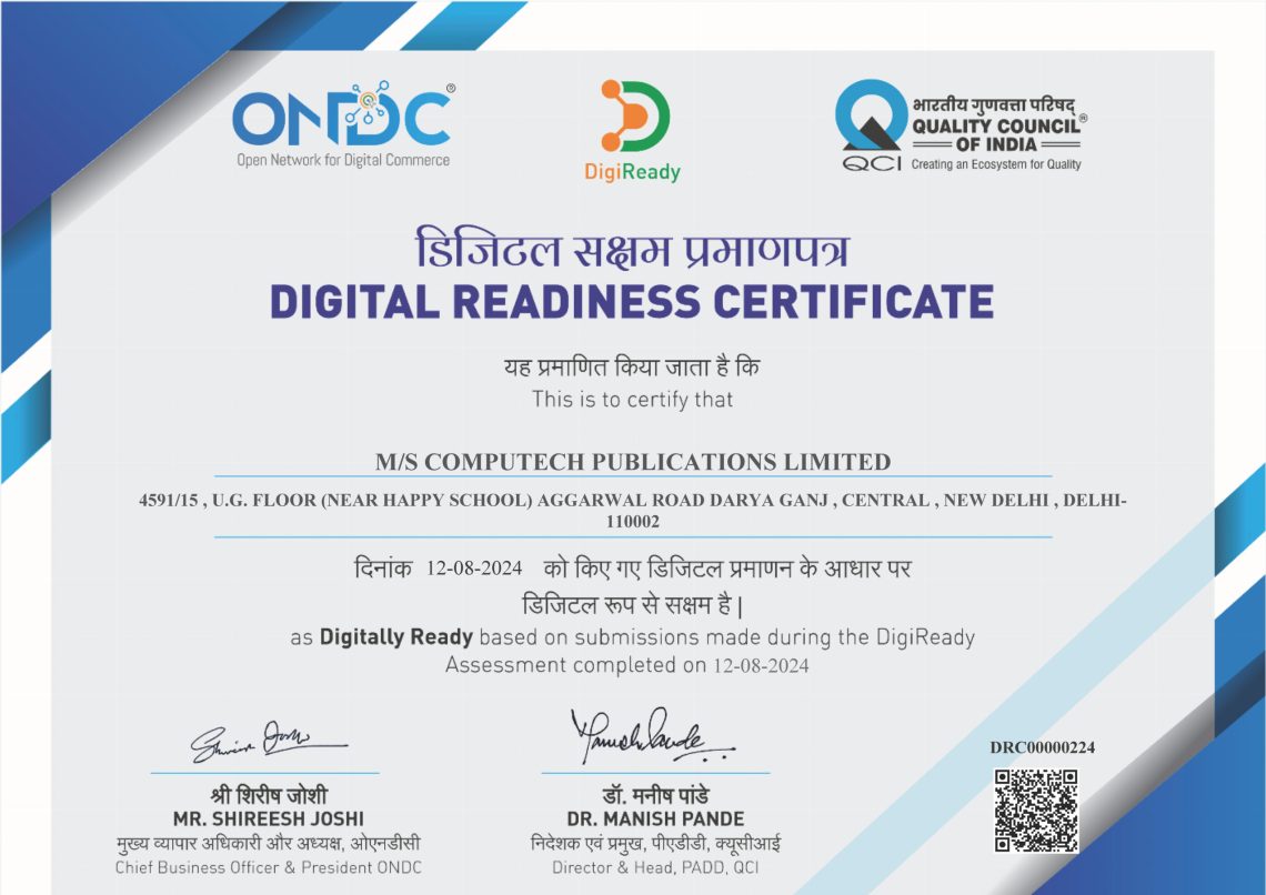 ONDC DigiReady Certificate