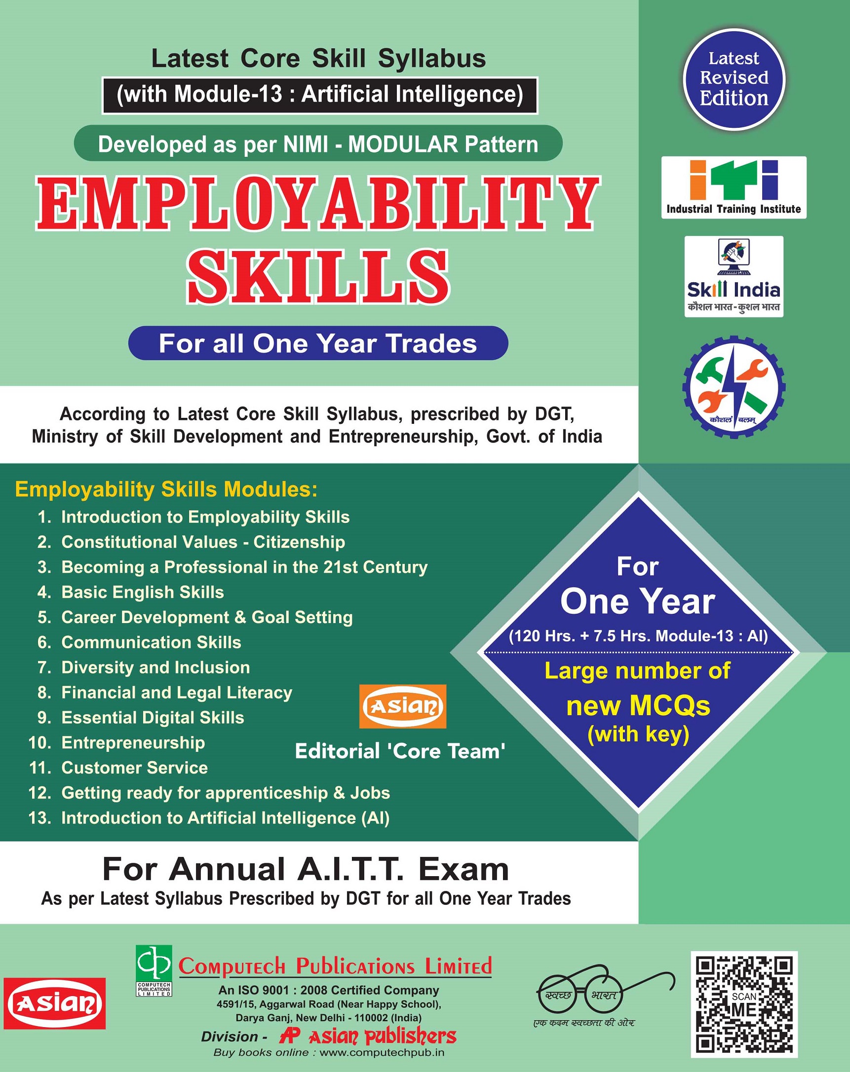 Employability Skills (For All 1yr Trades) Latest Syllabus with A.I.